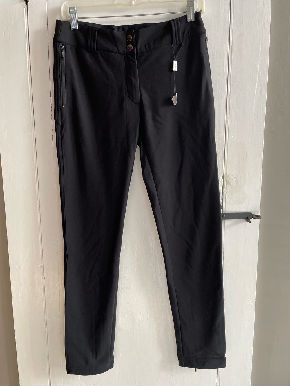 ANATOMIE Cozy Susan High Rise Slim Fit Fleece Lined Travel Pants Size S NWT